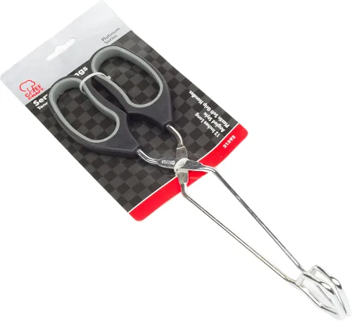 Miniatura 2 de Chef Craft Pinzas compensadas clásicas, 12 pulgadas de largo, color negro