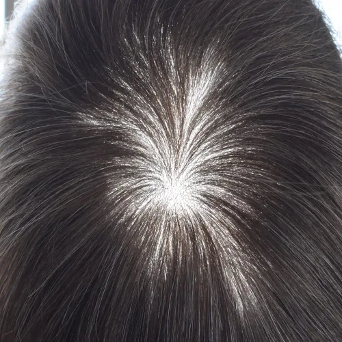 Miniatura 7 de Tupé para el cabello para hombres 100% humano europeo todo V-loop Craft 0.001-0.002 in sistemas de reemplazo de pelo de piel ultra fina para hombre