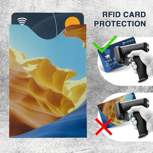Miniatura 42 de Fundas de bloqueo RFID para pasaporte y tarjetas de crédito, Blanco, Blanco - 15 piezas