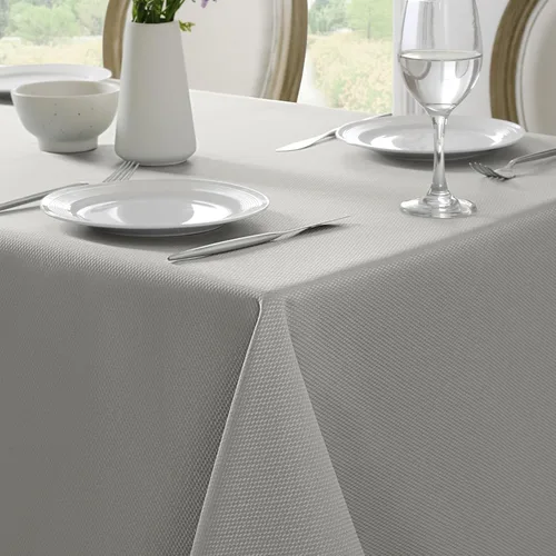 Softalker - Mantel rectangular con textura tejida y patrón jacquard, impermeable, fácil de limpiar, resistente a las manchas y sin arrugas, para