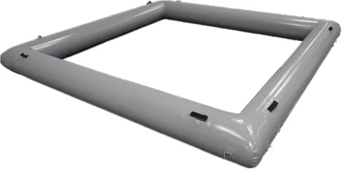 Miniatura 10 de Pista de carreras de coches de choque inflable adecuada para que los niños jueguen, solo tubo, fondo no incluido (Negro1-10 * 10 pies)
