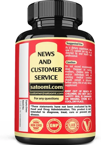 Miniatura 8 de Satoomi Complejo de suplementos de hongos 10 en 1 - Melena de león, Cordyceps, Reishi, Chaga - Suplementos cerebrales para la memoria