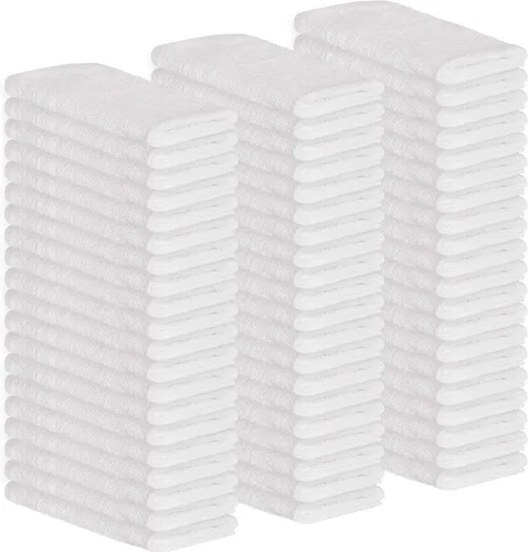 Miniatura 16 de GREEN LIFESTYLE Paquete de 150 toallas azules de 12 x 14 pulgadas, 100% algodón, superabsorbentes y duraderas para el automóvil, trapos reutilizables