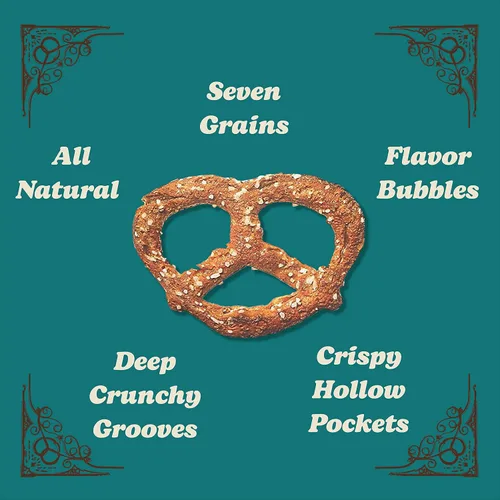 Miniatura 3 de Unique Snacks - Pretzels multigrano, horneados caseros, certificados OU Kosher y sin OMG, bolsa de 11 onzas (paquete de 6) Sin sabores artificiales