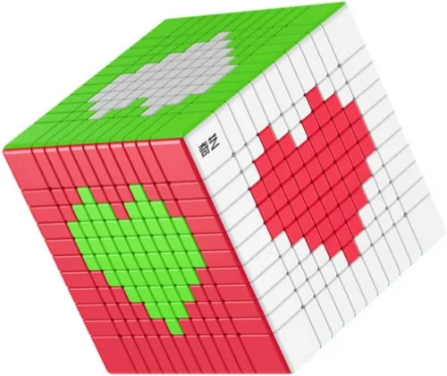 Miniatura 4 de Bukefuno QY 10x10 Cubo Puzzle Velocidad Magic Stickerless QY 10x10x10 Cubo 84MM
