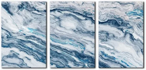 Miniatura 33 de Pacimo 3 Piezas Arte de Pared Verde Pintura Parque Nacional Yosemite Lago de Agua Clara Montañas Árboles Rocas Imágenes Impresiones en Lienzo