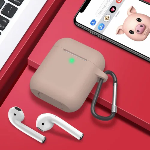 Miniatura 6 de Estuche de silicona para AirPods, estuche protector compatible con Airpods Serie 2 y 1 (no para estuche de carga inalámbrica)