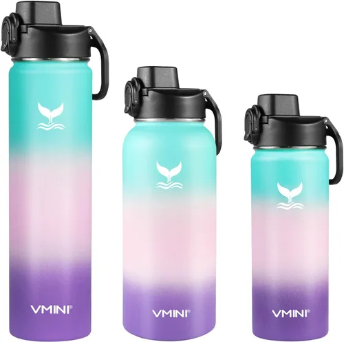 Miniatura 7 de Vmini Tapa compatible con botella de agua deportiva Hydro Flask de boca ancha, mango grande, fácil de transportar, compatible con la mayoría