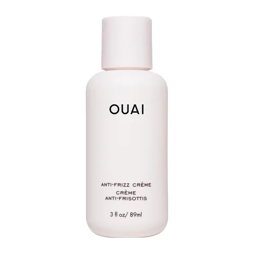 OUAI Crema antiencrespamiento tamaño de viaje, crema hidratante para el cabello con control de encrespamiento y protección contra el calor,
