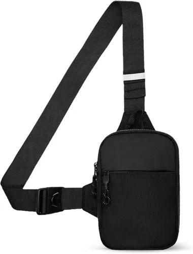 Mini bolso bandolera para hombres y mujeres, bolso cruzado pequeño, riñoneras, bolso casual para teléfono en el pecho