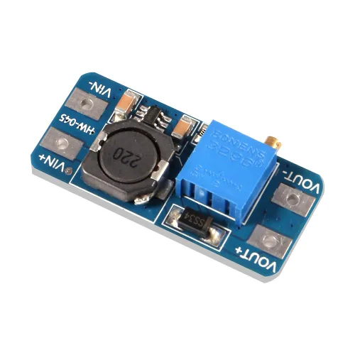 Miniatura 3 de Dorhea MT3608 - Convertidor de potencia elevador DC-DC - Módulo de 2 A, placa reguladora de voltaje ajustable - Voltaje de salida de 2-24 V a 5 V-28