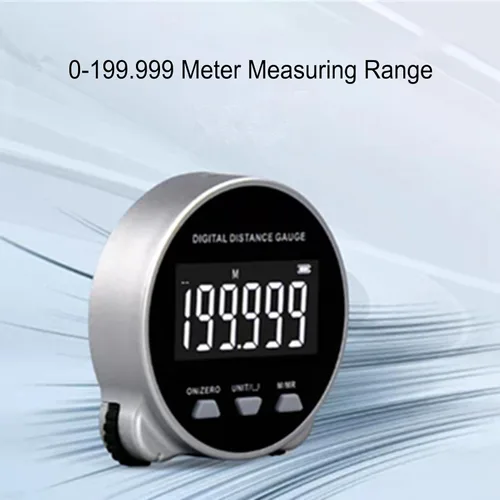Miniatura 3 de Cinta métrica digital, pantalla LCD electrónica de larga distancia de 656.2 pies, batería de 260 mAh, herramienta de medición de distancia