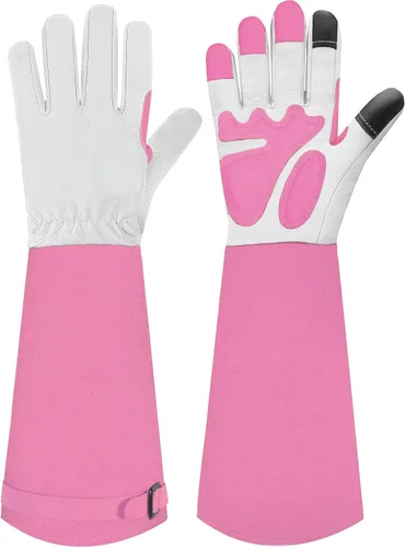 Guantes largos de jardinería para mujeres/hombres, guantes de poda de rosas a prueba de espinas, guantelete resistente, el mejor regalo de jardín