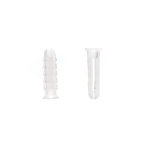 Miniatura 2 de Anclajes cónicos de plástico acanalado - para hormigón, estuco, ladrillo, paneles de yeso y similares - Kit de 10 anclajes