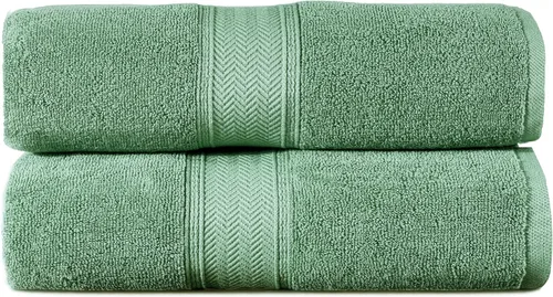 Miniatura 14 de HILLFAIR 600 GSM- 40 x 80 pulgadas- 100% algodón juego de 2 toallas de baño XXL extragrandes- suaves altamente absorbentes toallas de baño jumbo