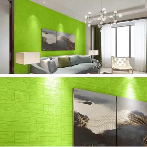 Miniatura 6 de ECYC Ltd 1 panel de pared de espuma 3D de 23.62 x 23.62 pulgadas, autoadhesivo, impermeable, para sala de estar, dormitorio, fondo de televisión