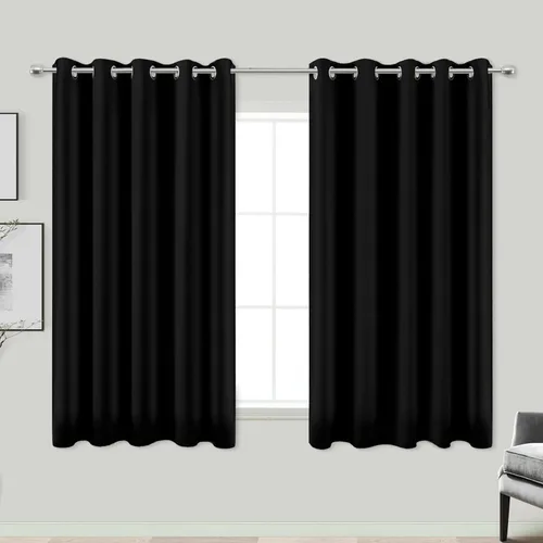 Miniatura 59 de Cortinas opacas de 72 pulgadas extra anchas para dormitorio, puerta corrediza de vidrio y patio, 2 paneles con ojales para oscurecer ventana grande