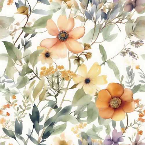 Guvana Papel tapiz floral de 78.7"×16.14" amarillo/naranja despegar y pegar, papel de contacto floral bohemio, papel de pared removible para