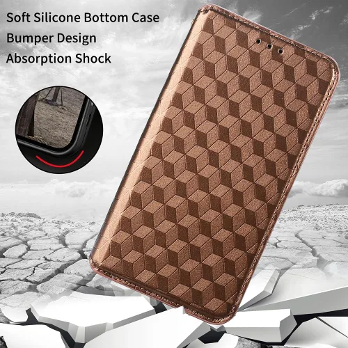 Miniatura 4 de Funda compatible con Honor X7, compatible con Honor Play 30 Plus/Play 30+ CMA-LX2 CMA-AN00 piel sintética con soporte para tarjetas, cierre