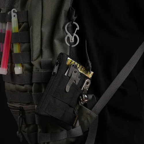 Miniatura 7 de VIPERADE VE18 EDC Bolsa, Organizador de Bolsillo para Hombres, Organizador de Bolsillo EDC, 3 Ranuras con 2 Bolsillos con Cremallera, Bolsa
