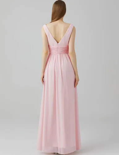 Miniatura 6 de Maisfeal Vestido de noche sin mangas con cuello en V doble para mujer