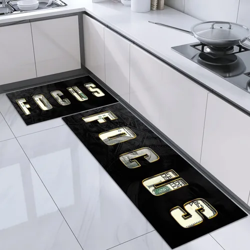 Miniatura 19 de GUBIYU Alfombras coloridas para cocina, cuarto de servicio, alfombra antideslizante para interiores y exteriores, para pasillo, sala de estar