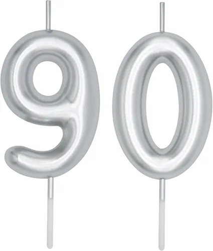 Miniatura 263 de DERVENTA Vela con números de 2.36 pulgadas, decoración perfecta para cumpleaños, brunch, postre, pastel, 1 pieza (número 0 rosa)