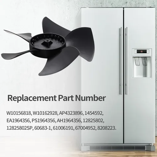 Miniatura 4 de W10156818 - Cuchilla del ventilador del motor del condensador del refrigerador compatible con Whirlpool Kenmore Jenn-Air Amana Admiral Norge