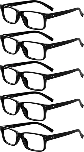 Miniatura 16 de Eyekepper Paquete de 7 lentes de lectura con bloqueo de luz azul para hombres +1.50 Bloqueador de luz azul b40 – 7 pares