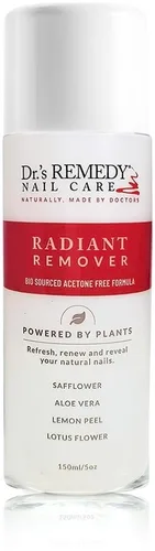 Dr.'s Remedy Removedor de esmalte de uñas orgánico, fortalecedor natural y vegetal para uñas y cutículas, no tóxico, hidratante e hidratante, no