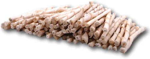 Top Dog Chews - Torsiones naturales para perros de cuero crudo (paquete de 100), palitos masticables naturales para dientes sanos y perros felices,