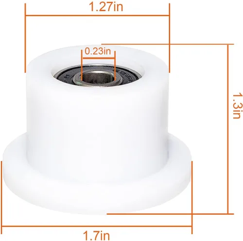 Miniatura 2 de Total Gym - Juego de ruedas/rodillos de repuesto para modelos XL, XLS y algunos 3000 XL, todo se ajusta y se ajusta con rodamientos de orificio
