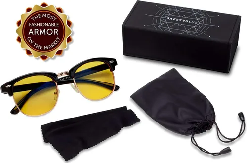 Miniatura 4 de SafetyBlue™ Gafas de día con 40% de bloqueo azul para hombres y mujeres Gafas de lectura Alivio del dolor de cabeza Gafas sin receta