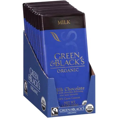 Miniatura 5 de Green & Black's Barras de caramelo de chocolate con leche orgánico, 1.2 onzas, 6