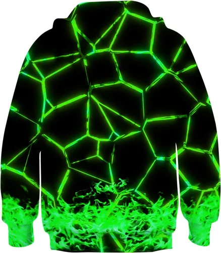 Miniatura 2 de Ahegao Sudaderas con capucha para niños, sudaderas para niñas con estampado 3D de 6 a 16 años