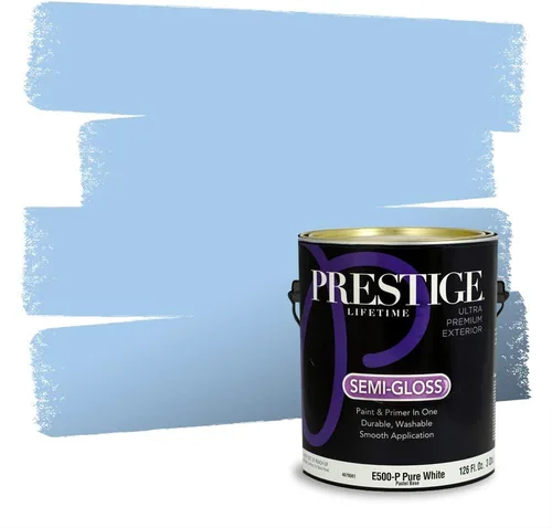 Miniatura 472 de Pintura Exterior + imprimación PRESTIGE, todo-en-uno, 1 galón, acabado mate, color comparable al Valspar* Royal Gray* VS151-Gris real