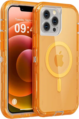 Miniatura 8 de Follaroma para iPhone 17 Pro Max, Funda Compatible con MagSafe, Funda Magnética Transparente de Doble Capa, Funda Resistente Anti-Caída y a Prueba