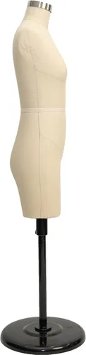 Miniatura 6 de Forma de vestido de media escala con brazos (no para adultos) tamaño completo, maniquí femenino a medida para coser maniquí totalmente pinable