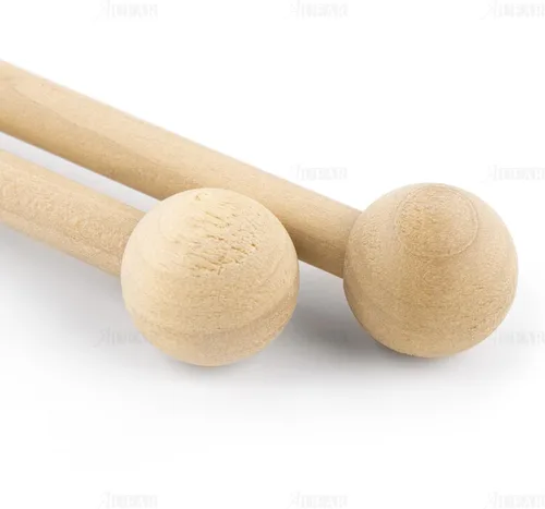 Miniatura 8 de AUEAR, Palitos de percusión de mazos de madera de 8 pulgadas de largo para xilófono Glockenspiel Energy Chime Block y campanas (paquete de 2)