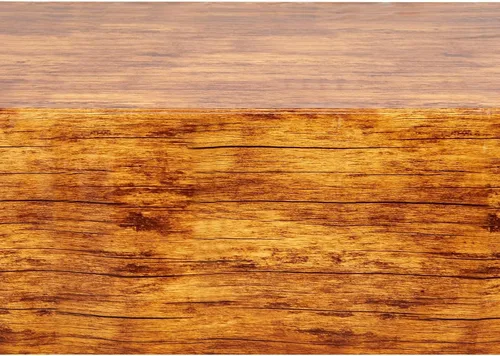 Miniatura 5 de Blue Panda Paquete de 3 manteles de grano de madera para mesas rectangulares, mantel de plástico de madera marrón, 54 x 108 pulgadas, mantel