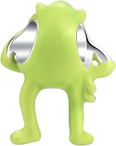 Miniatura 3 de Mike Wazowski - Dije de monstruo cíclope verde Plata esterlina No es una piedra preciosa