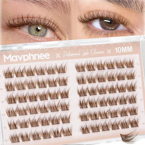 Miniatura 37 de Extensiones de pestañas en racimo naturales DIY, extensiones de pestañas en racimo con curva C, extensiones de pestañas en racimo para ojo de gato