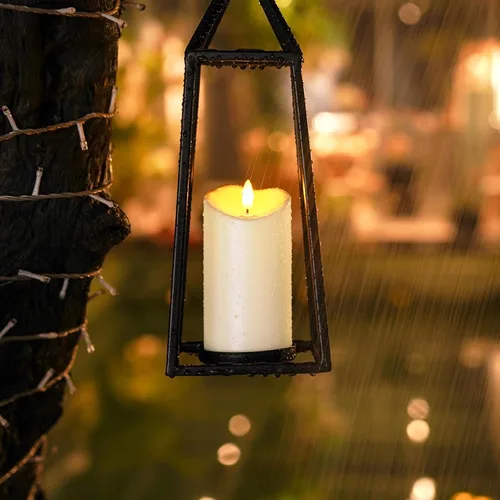 Miniatura 3 de Homemory - Velas recargables sin llama, velas LED, velas operadas por baterías con control remoto y temporizadores, impermeables para exteriores