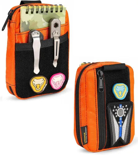 Miniatura 10 de Bolsa Organizadora EDC VIPERADE VE26 con 11 Compartimentos, Bolsa Pequeña de Herramientas con Área para Parches DIY, Organizador de Bolsillo EDC