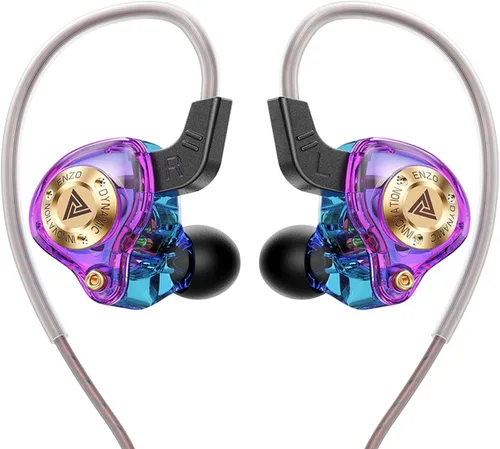 Miniatura 11 de Piluyaa Auriculares con cable para juegos IEM con 1DD, QKZ ENZO en el oído, auriculares de alta fidelidad, sonido de graves con nuevo controlador
