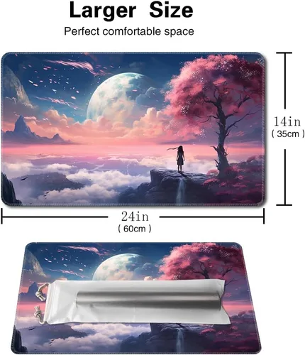 Miniatura 2 de MTG Playmat - Impresión antideslizante en la parte trasera, ideal para entusiastas de los juegos de cartas, tapete de juego TCG