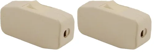 Leviton Interruptor de electrodoméstico 5410-W, basculante de interruptor de alimentación a través; polo único, tiro único; 3A-125V CA. Blanco