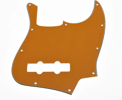 Miniatura 26 de KAISH 4 String J Bass Style Pickguard Bass Pick Guard Scratch Plate para USA/México Jazz J Bass Negro/Blanco Grid