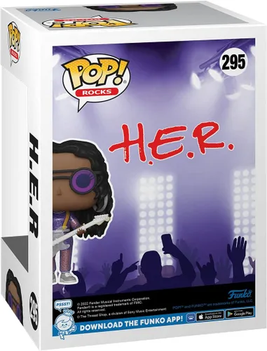 Miniatura 3 de Funko Pop Rocks: H.E.R. - Figura de vinilo coleccionable - Idea de regalo - Producto oficial - Juguetes para niños y adultos - Fans de la música