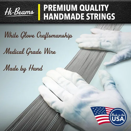 Miniatura 5 de DR Strings HI-BEAMS – Cuerdas de bajo de acero inoxidable de 5 cuerdas, 45-125, núcleo redondo (MR5-45)